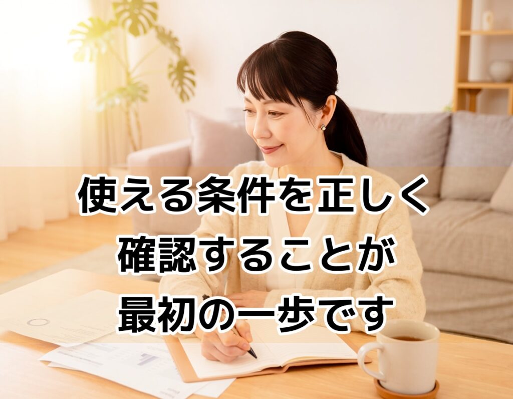 住宅ローン特則の利用条件を確認する女性のイメージ