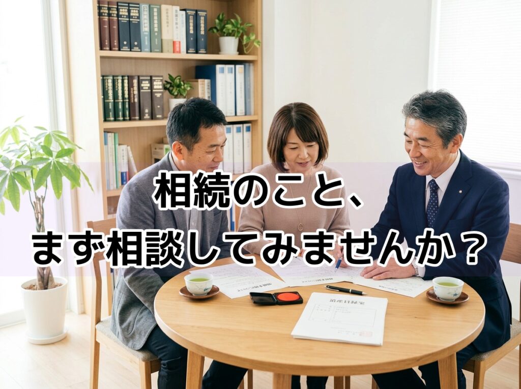 相続手続きについて司法書士に相談する夫婦のイメージ｜新宿の星総合法務事務所